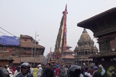 रातो मत्स्येन्द्रनाथको रथ मंगलबजार पुर्‍याइयो, आज सुन्धारा लगिँदै